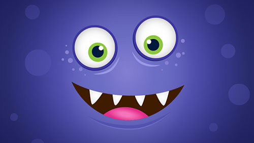 monster face animated gif