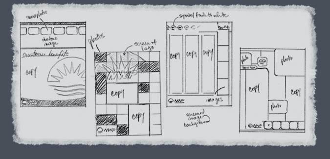 KMS Creative Design  process for collateral step 1